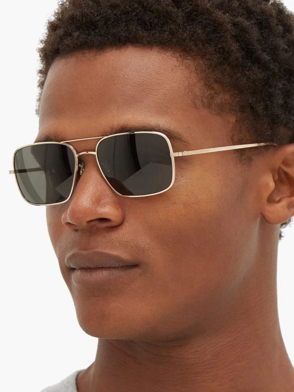 NEW RARE unisex Oliver Peoples x The Row Victory LA Titanium Aviators